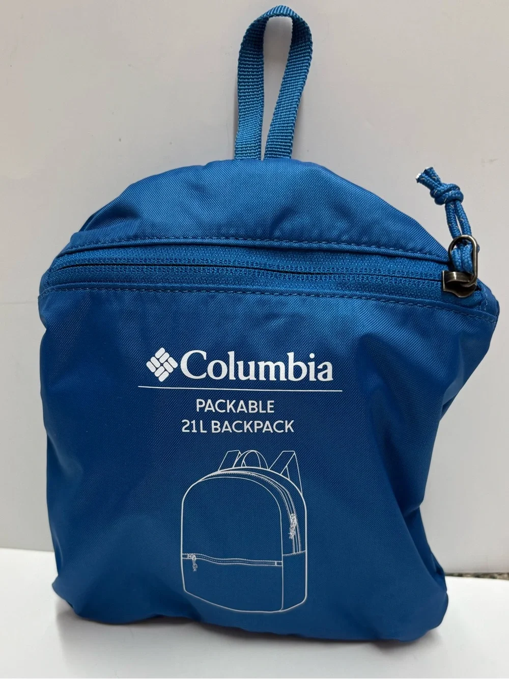 Columbia Packable 21 L Backpack Bright Blue NWOT